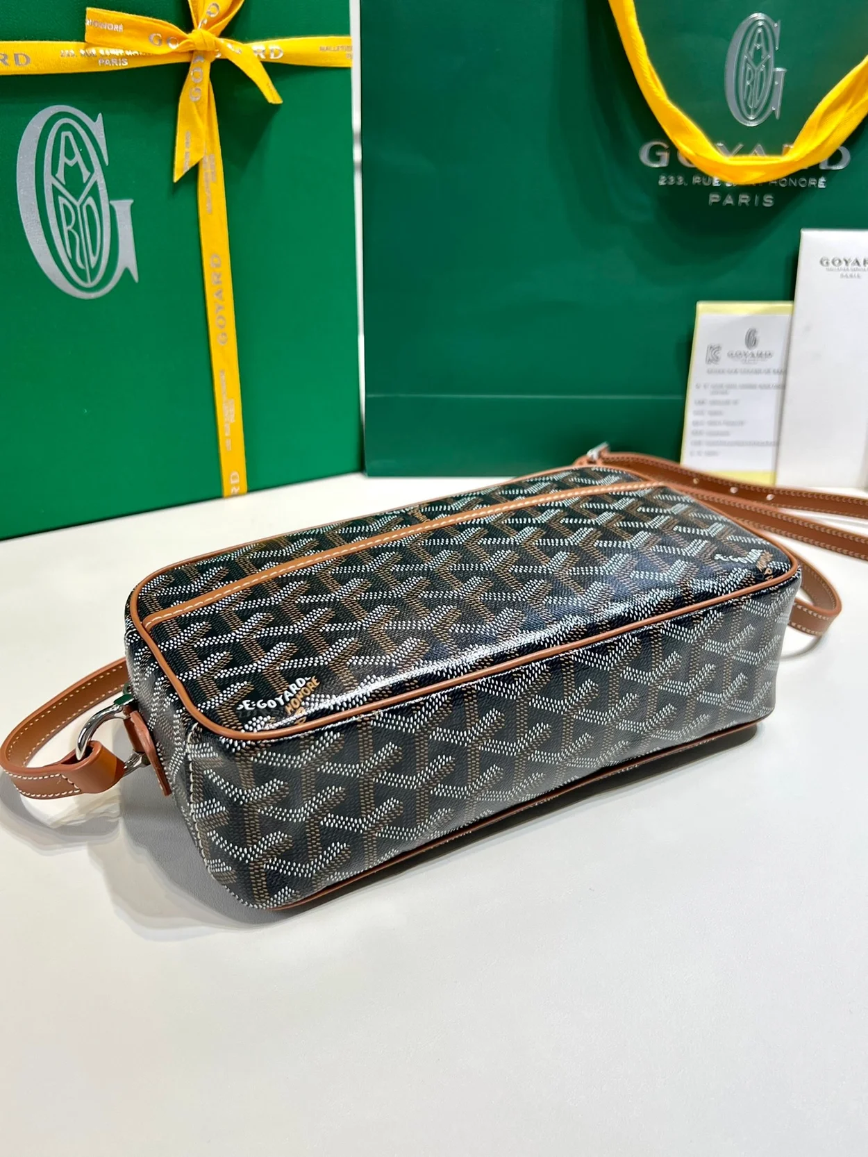 고야드 캅베르 백 PM 탄