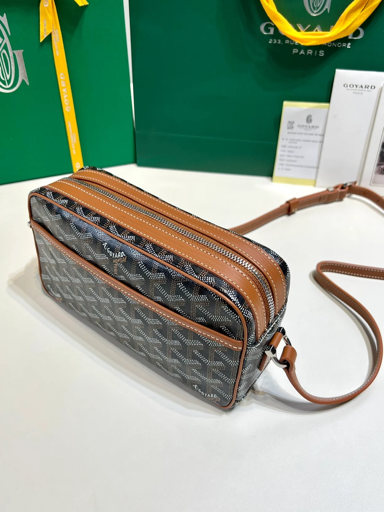 고야드 캅베르 백 PM 탄