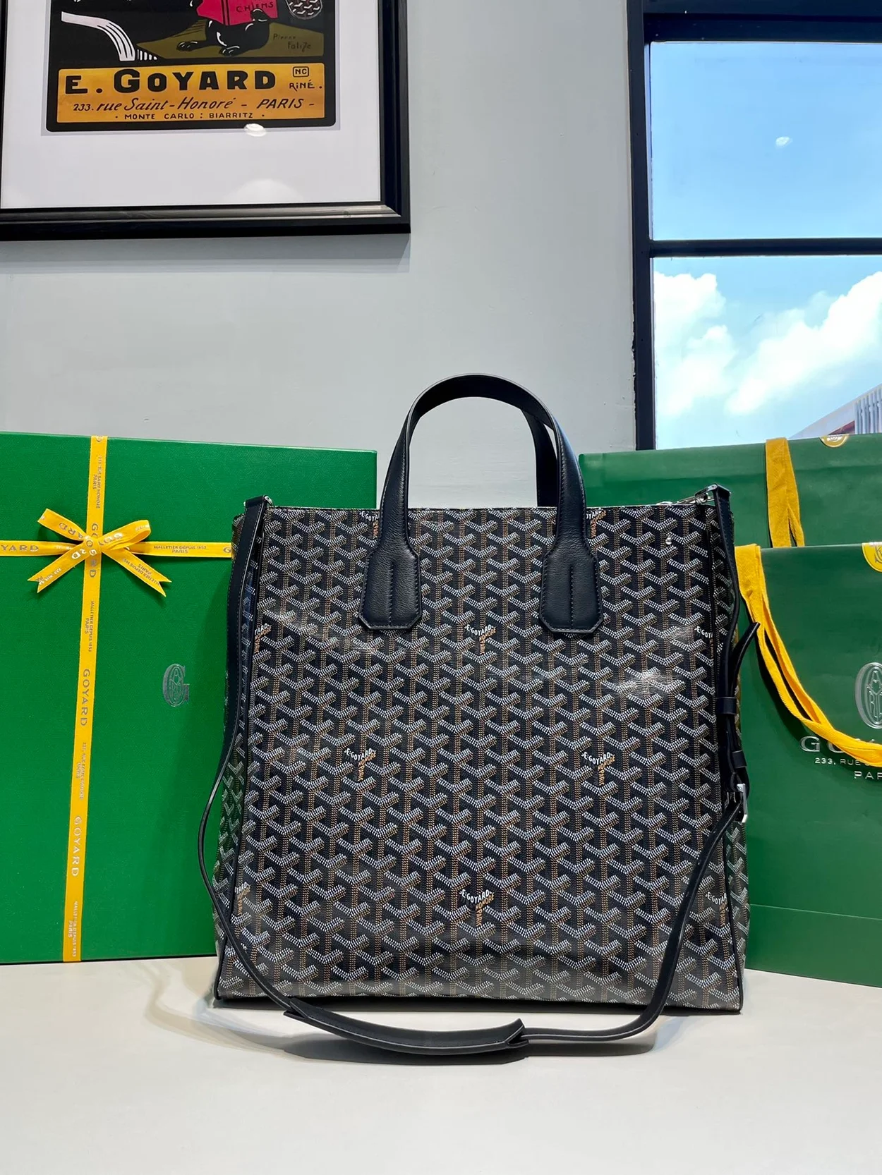 고야드 볼테르 백 블랙