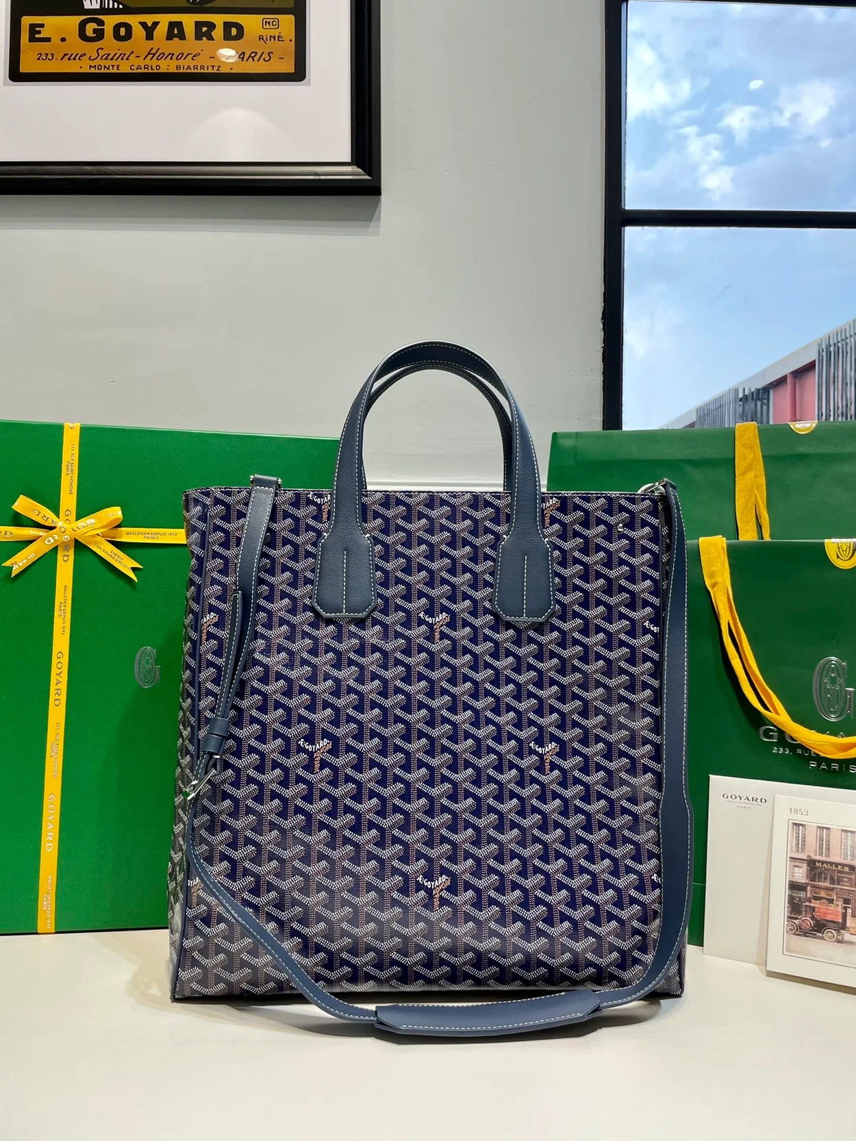 고야드 볼테르 백 네이비