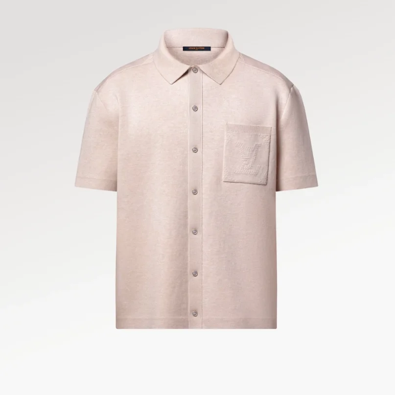 루이비통 모노그램 엠보싱 니트 반팔 셔츠