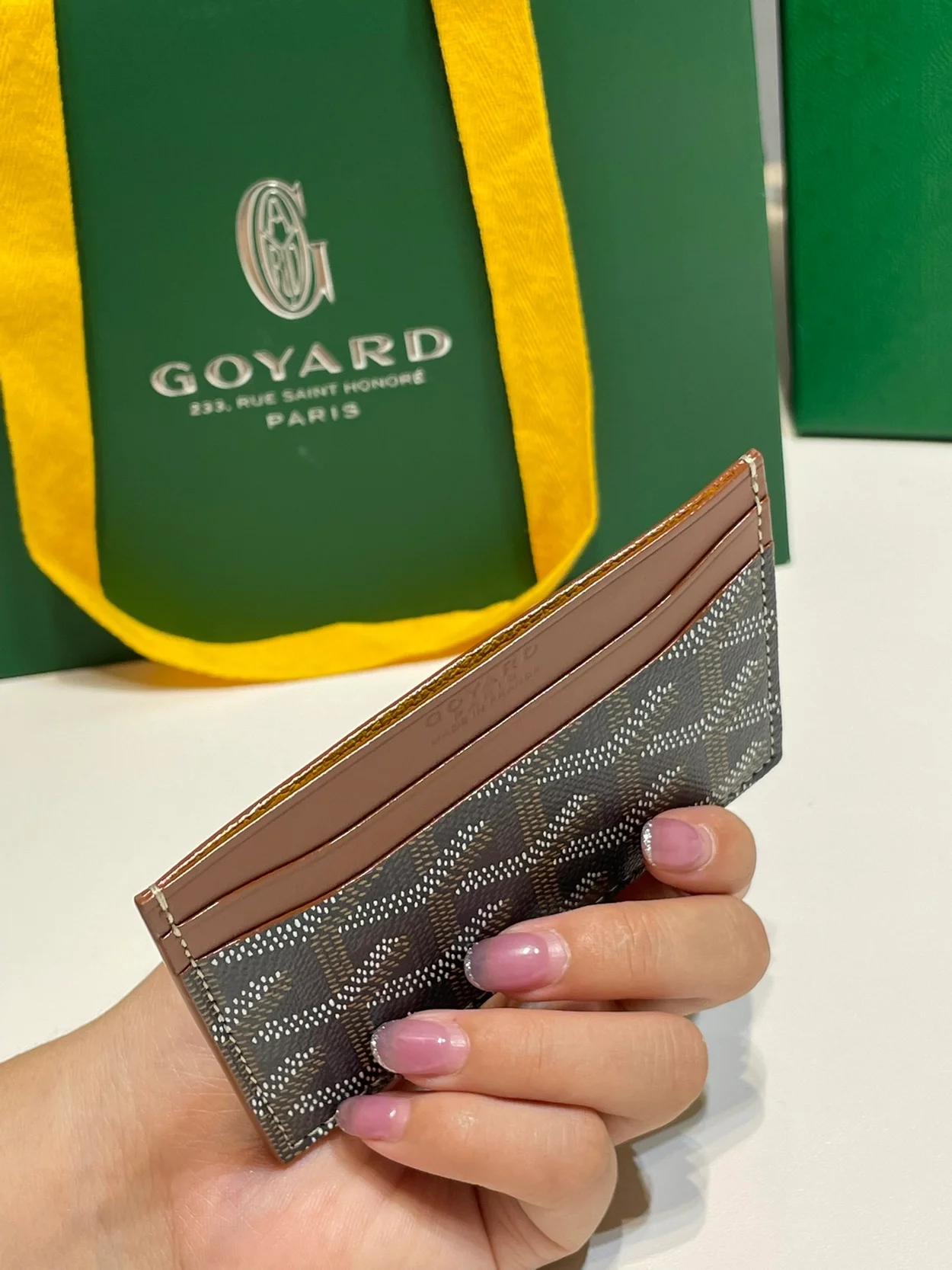 고야드 생쉴피스 카드 홀더 탄