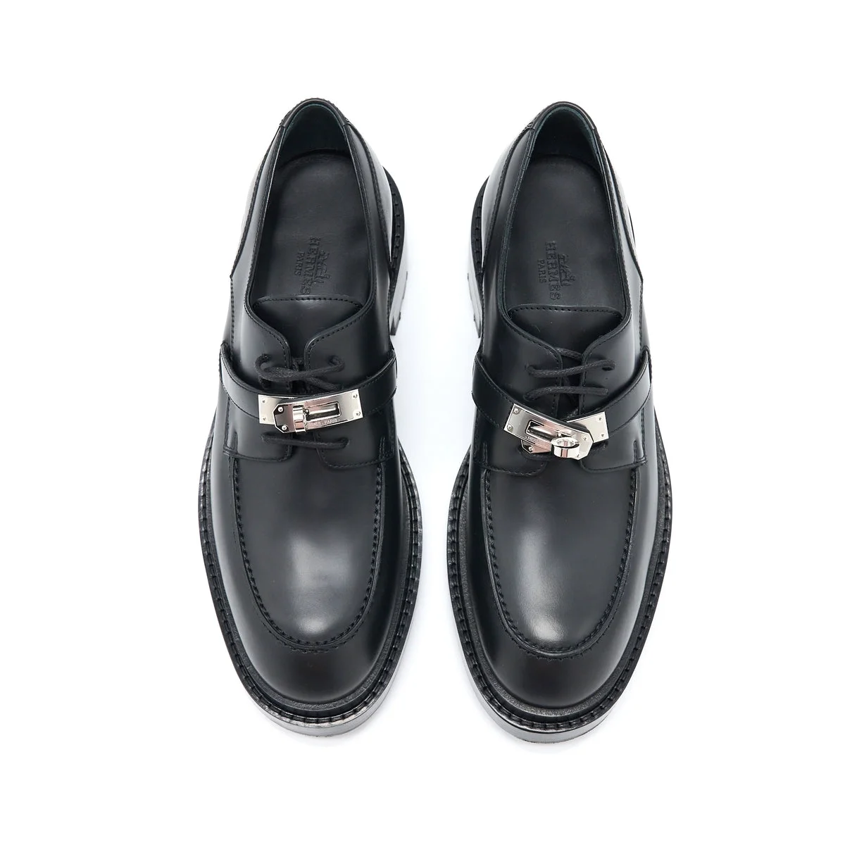 에르메스 퍼스트 더비 슈즈 카프스킨 팔라