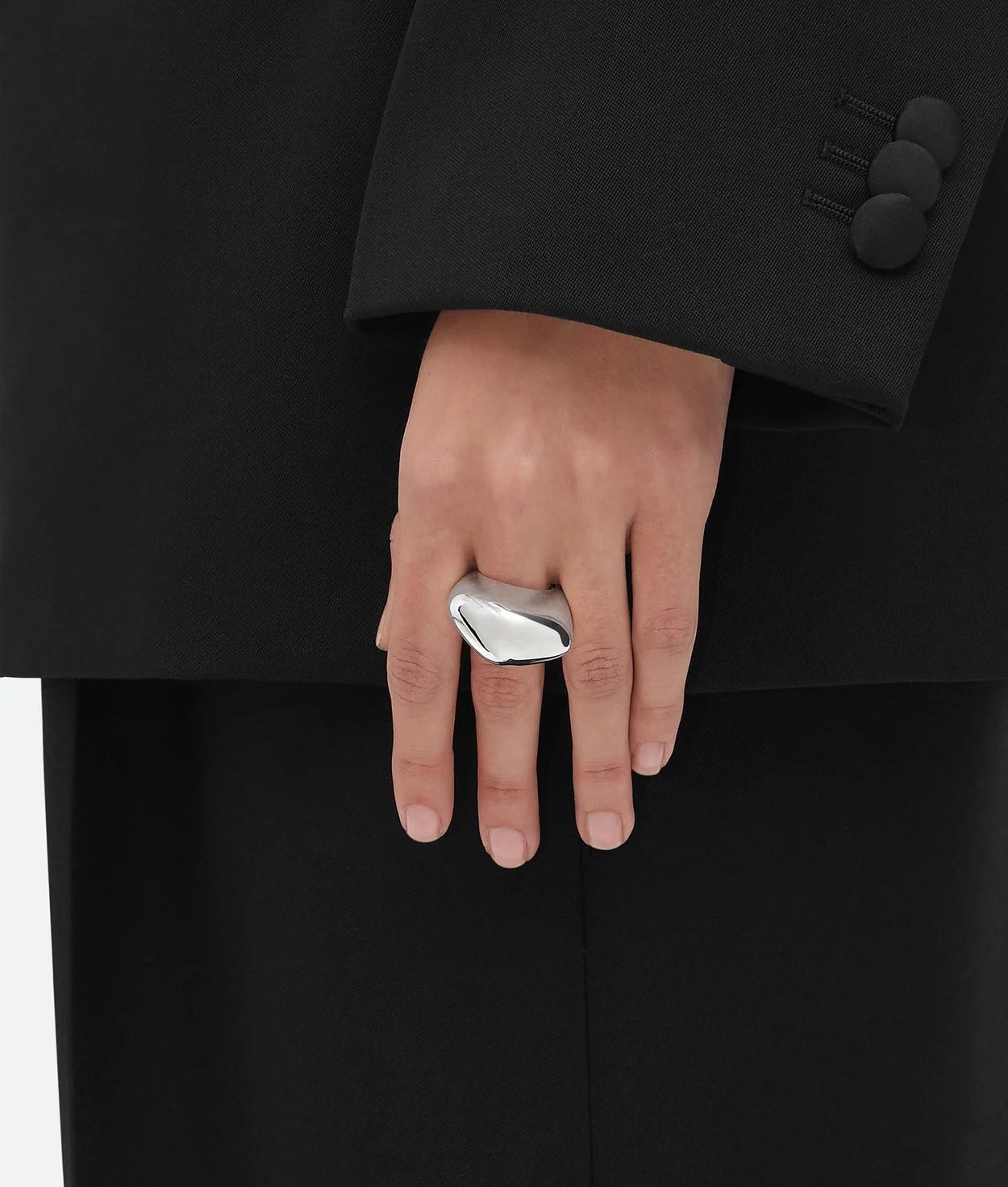 보테가 베네타 핀 링 (2color)