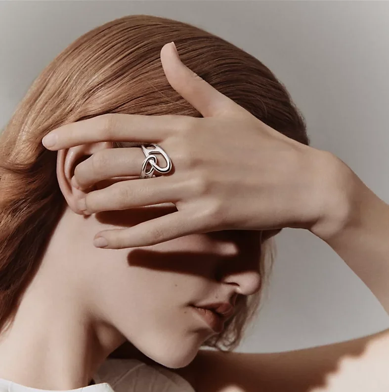 에르메스 Bague Chaîne d'Ancre Punk 링