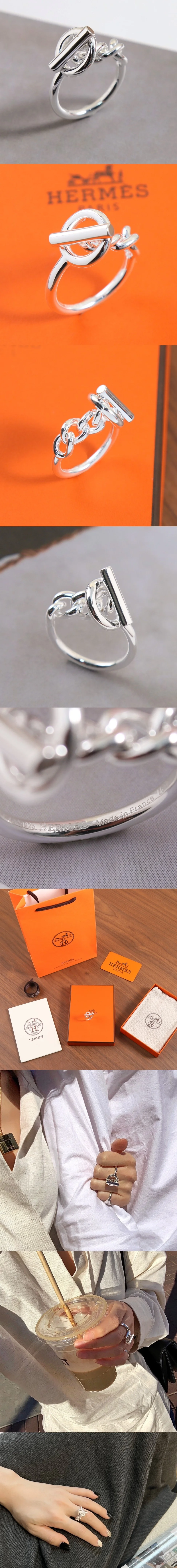 에르메스 크로아제트 스털링 반지