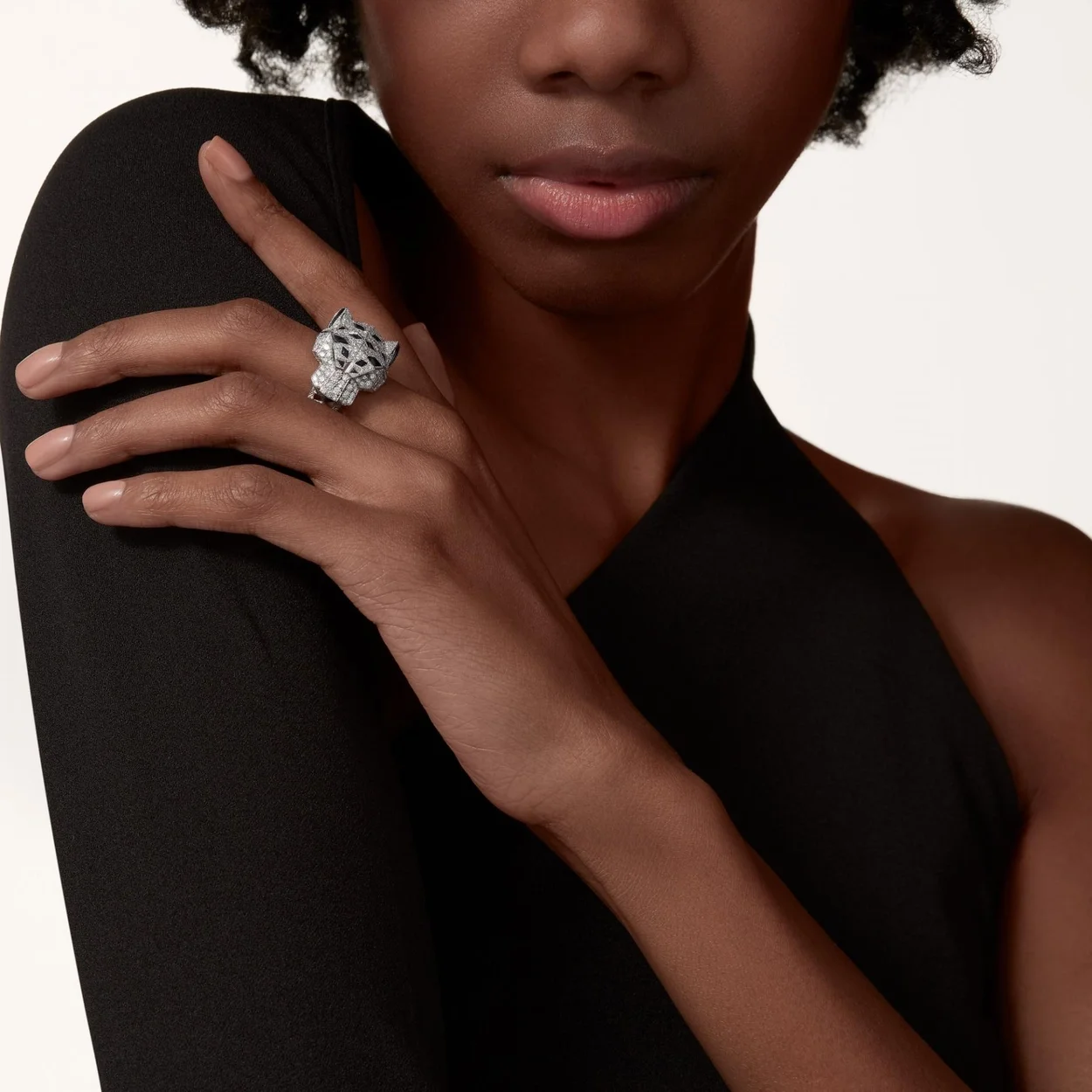 까르띠에 팬더 드 화이트 골드 반지