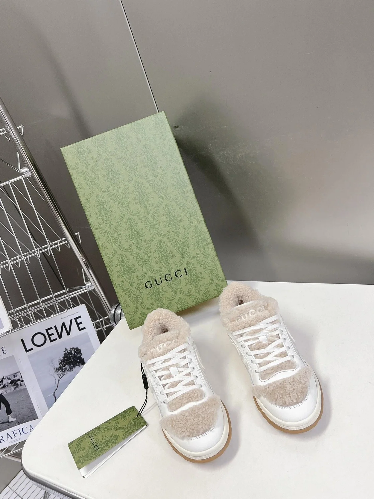 구찌 MAC80 스니커즈 오프 화이트