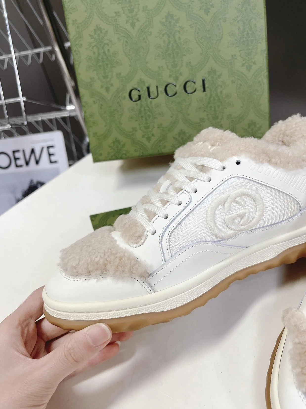 구찌 MAC80 스니커즈 오프 화이트