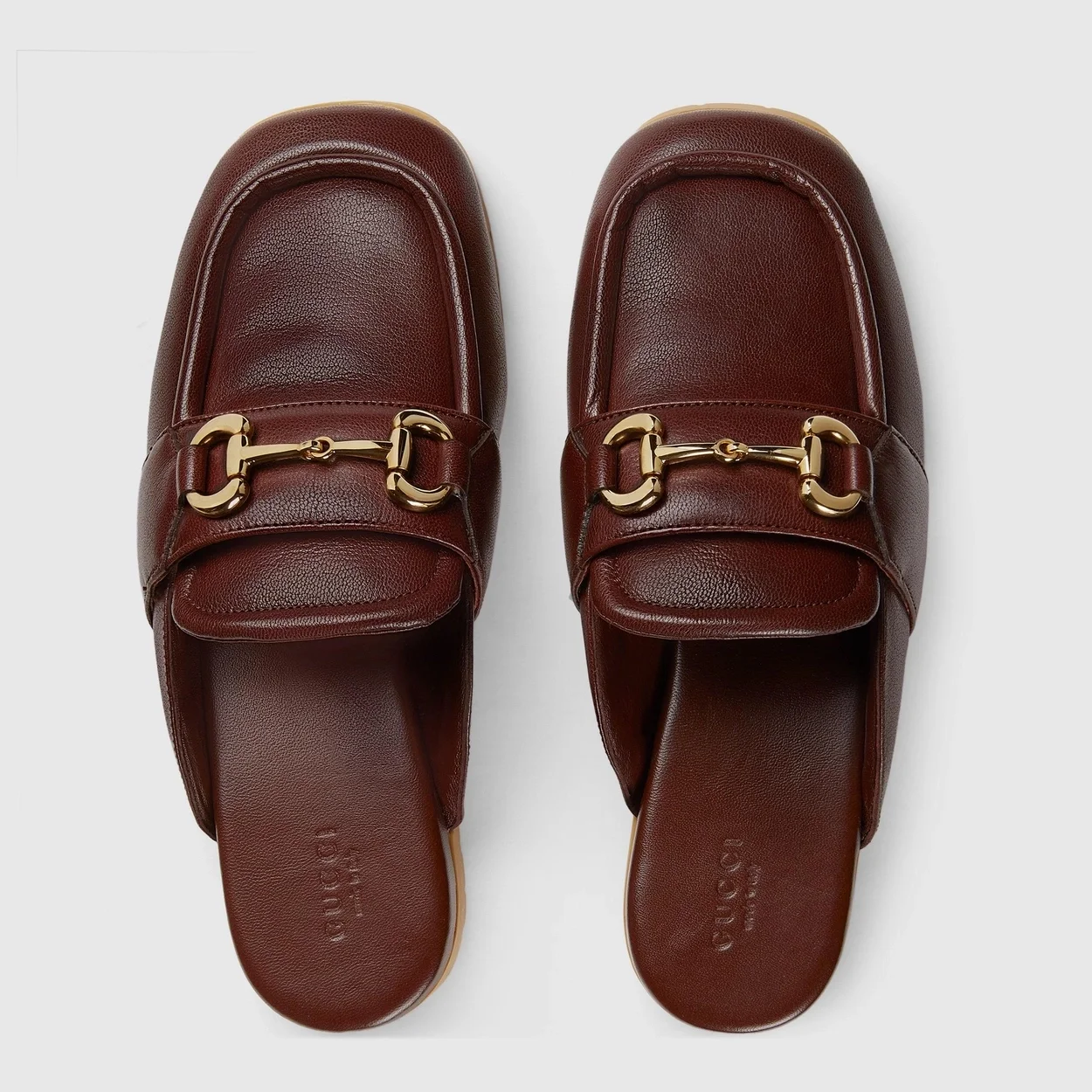 구찌 홀스빗 로퍼 슬리퍼 브라운