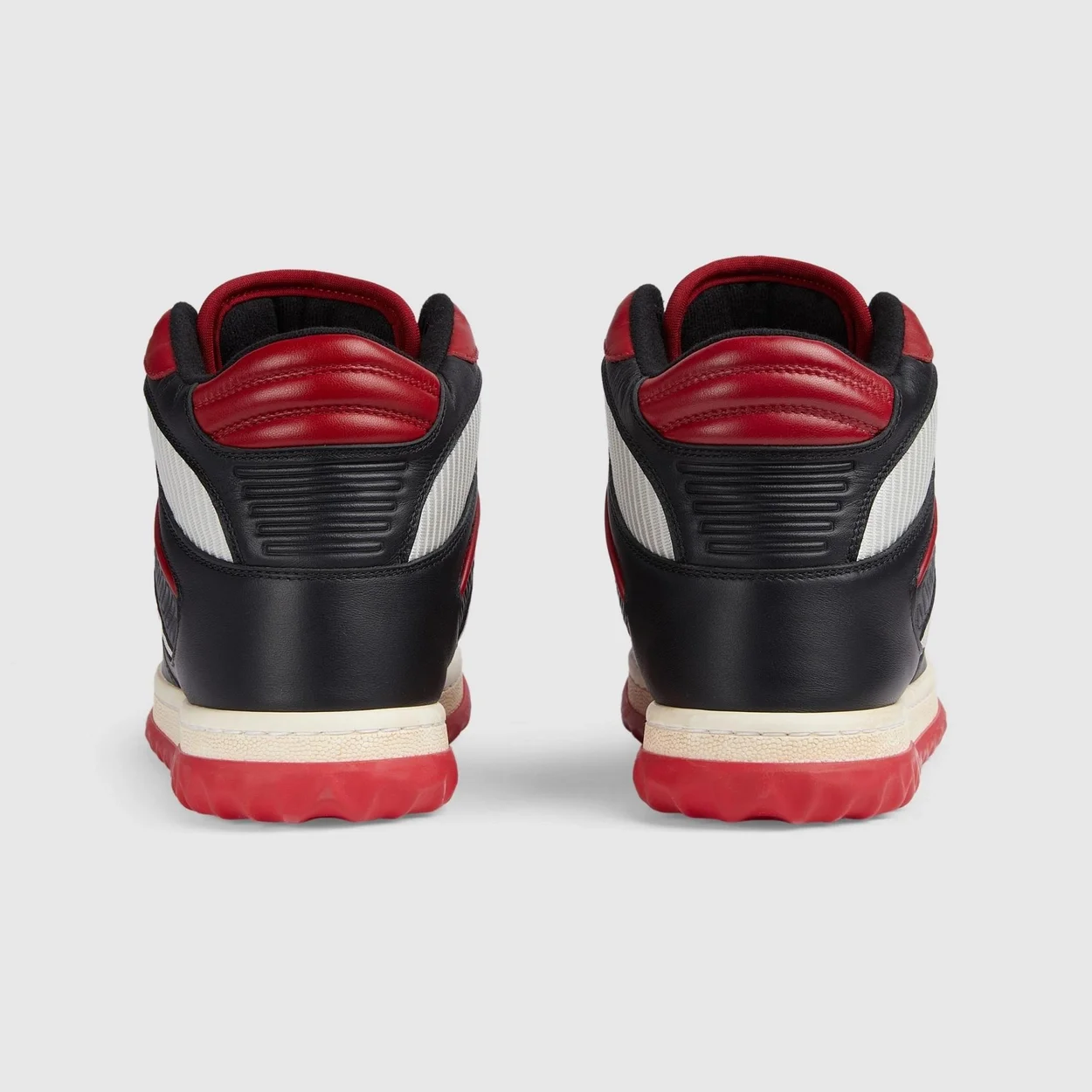 구찌 MAC80 하이탑 스니커즈 블랙 레드