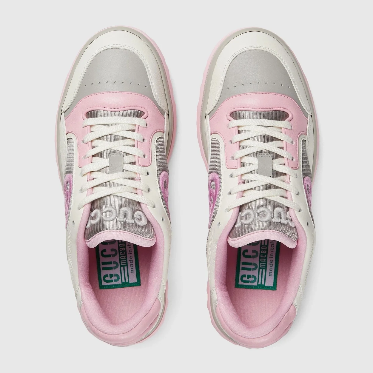 구찌 MAC80 로우탑 스니커즈 핑크