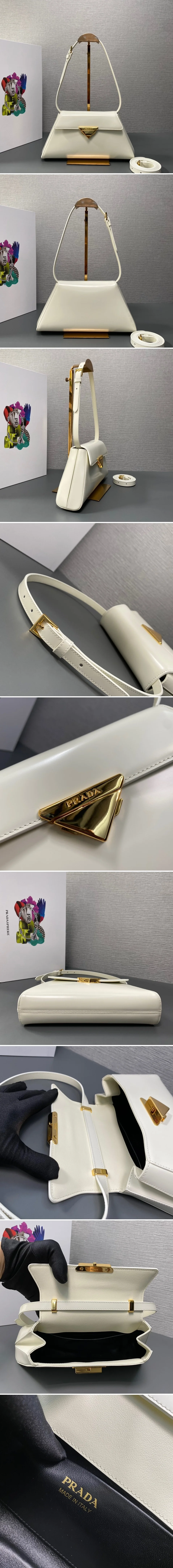 프라다 브러쉬드 레더 숄더백1BD343