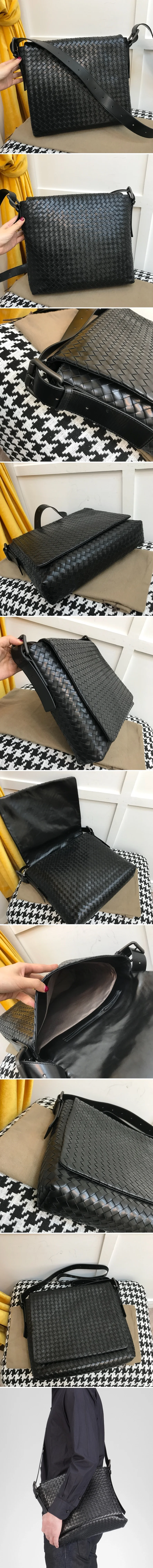 보테가베네타 인트레치아토 남성용 크로스백