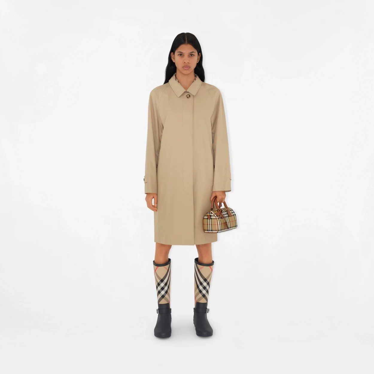 버버리 미니 체크 볼링백