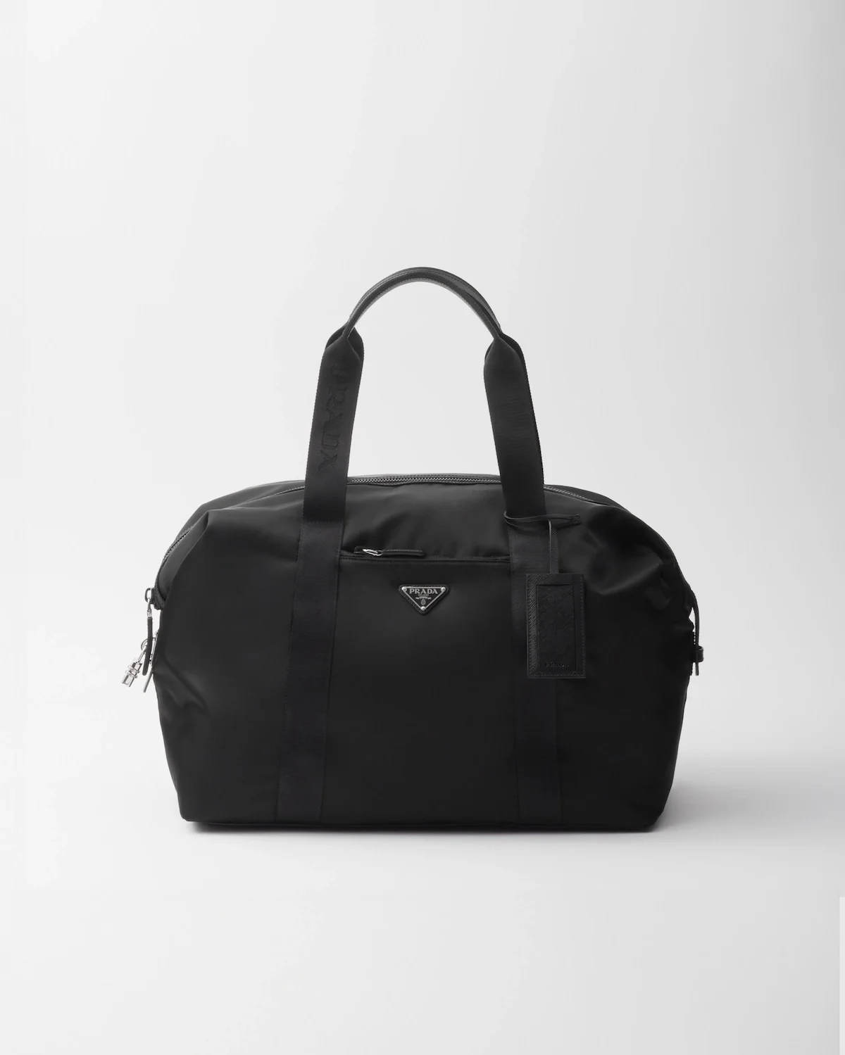 프라다 리나일론 사피아노 가죽 더플백