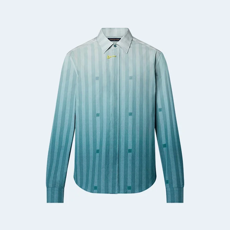 루이비통 다미에 스트라이프 롱 슬리브 셔츠 1AA4W4