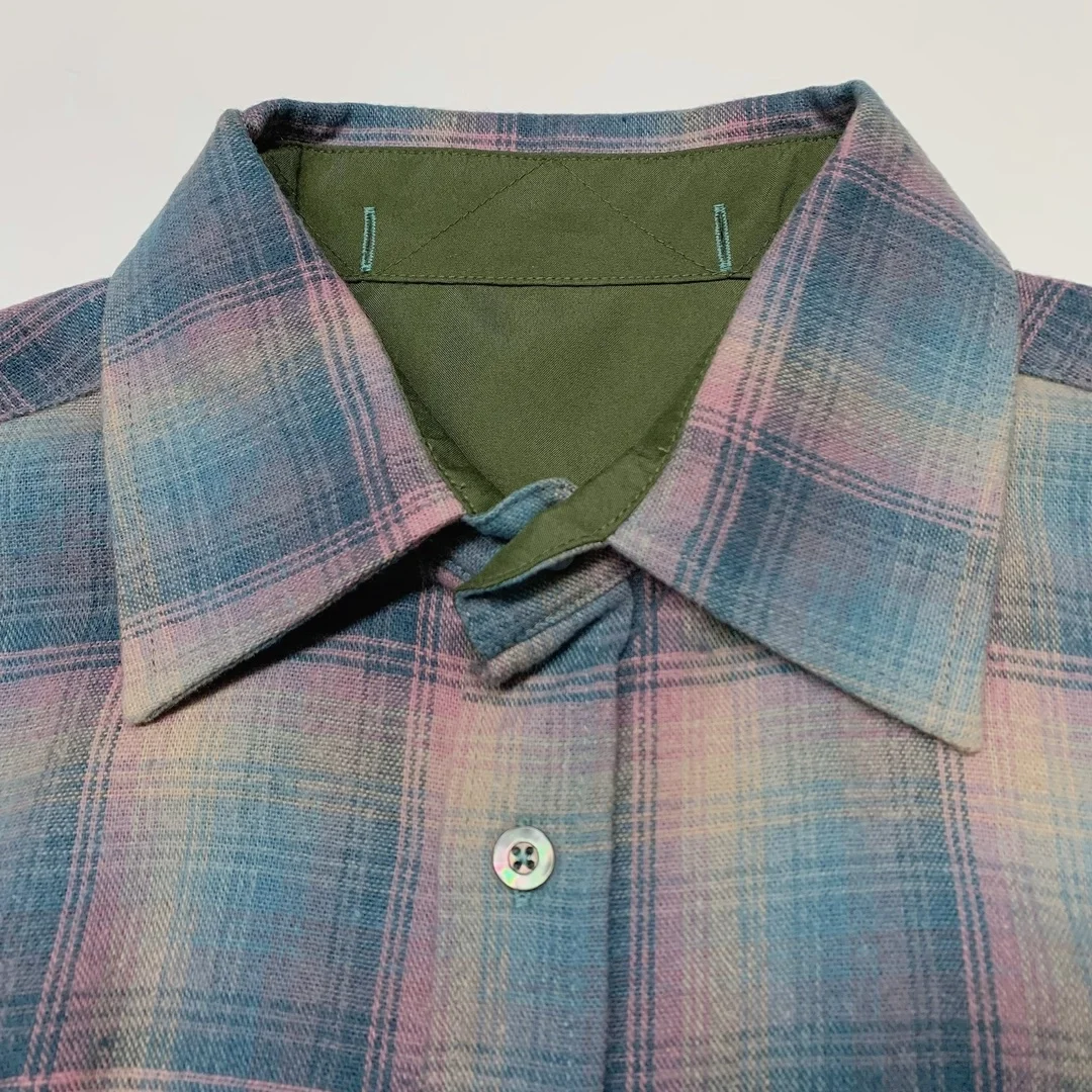 메종 마르지엘라 체크 울 셔츠