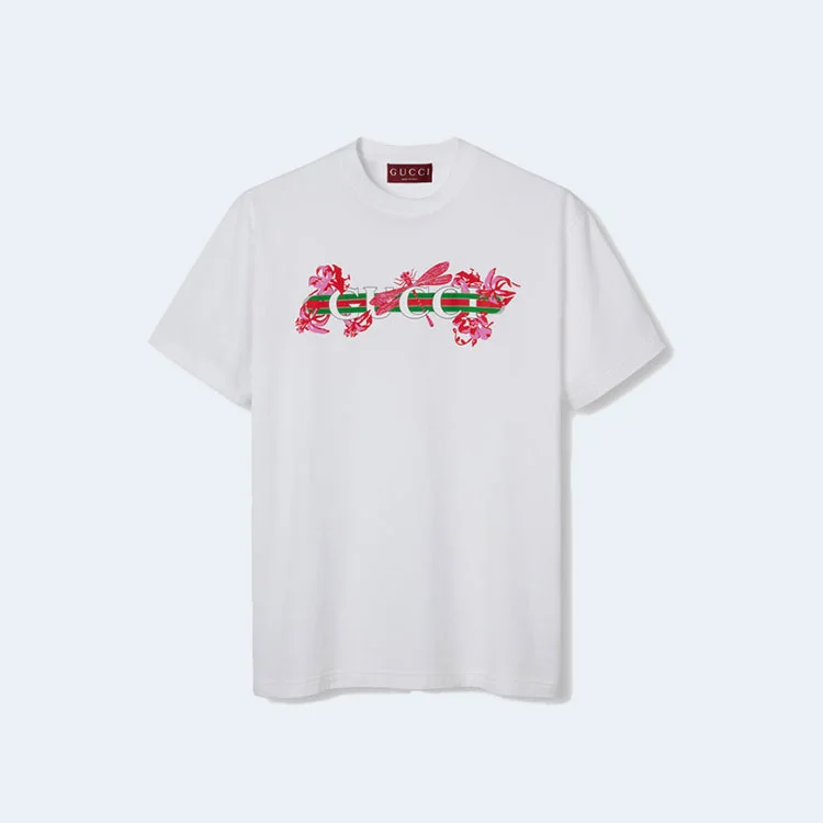 구찌 코튼 반팔 티셔츠