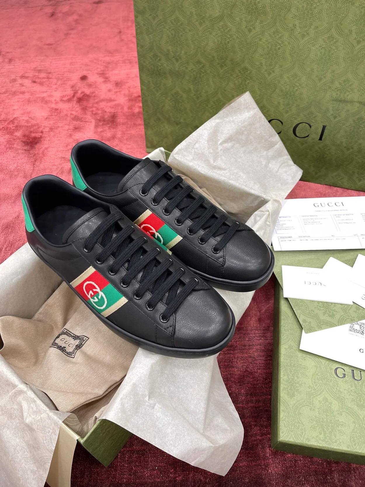 구찌 에이스 엘라스틱 스네이크 스니커즈