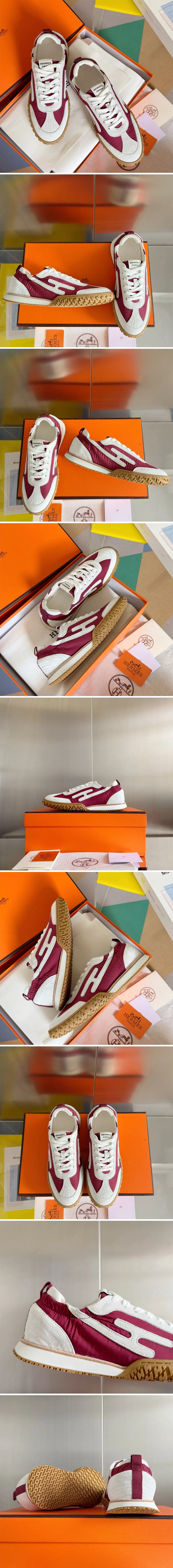 에르메스 Jet 스니커즈 마젠타