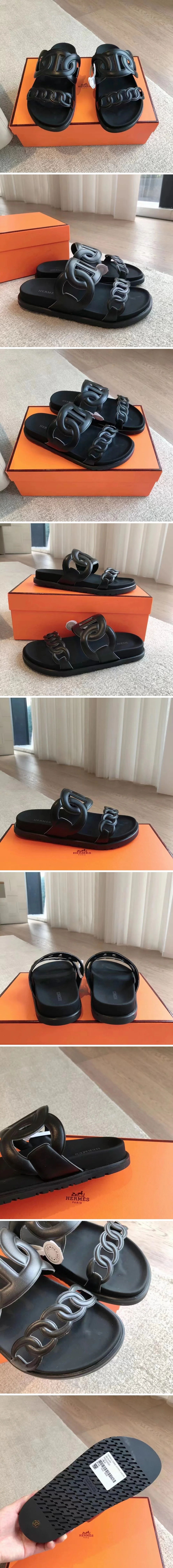 에르메스 엑스트라 샌들 블랙