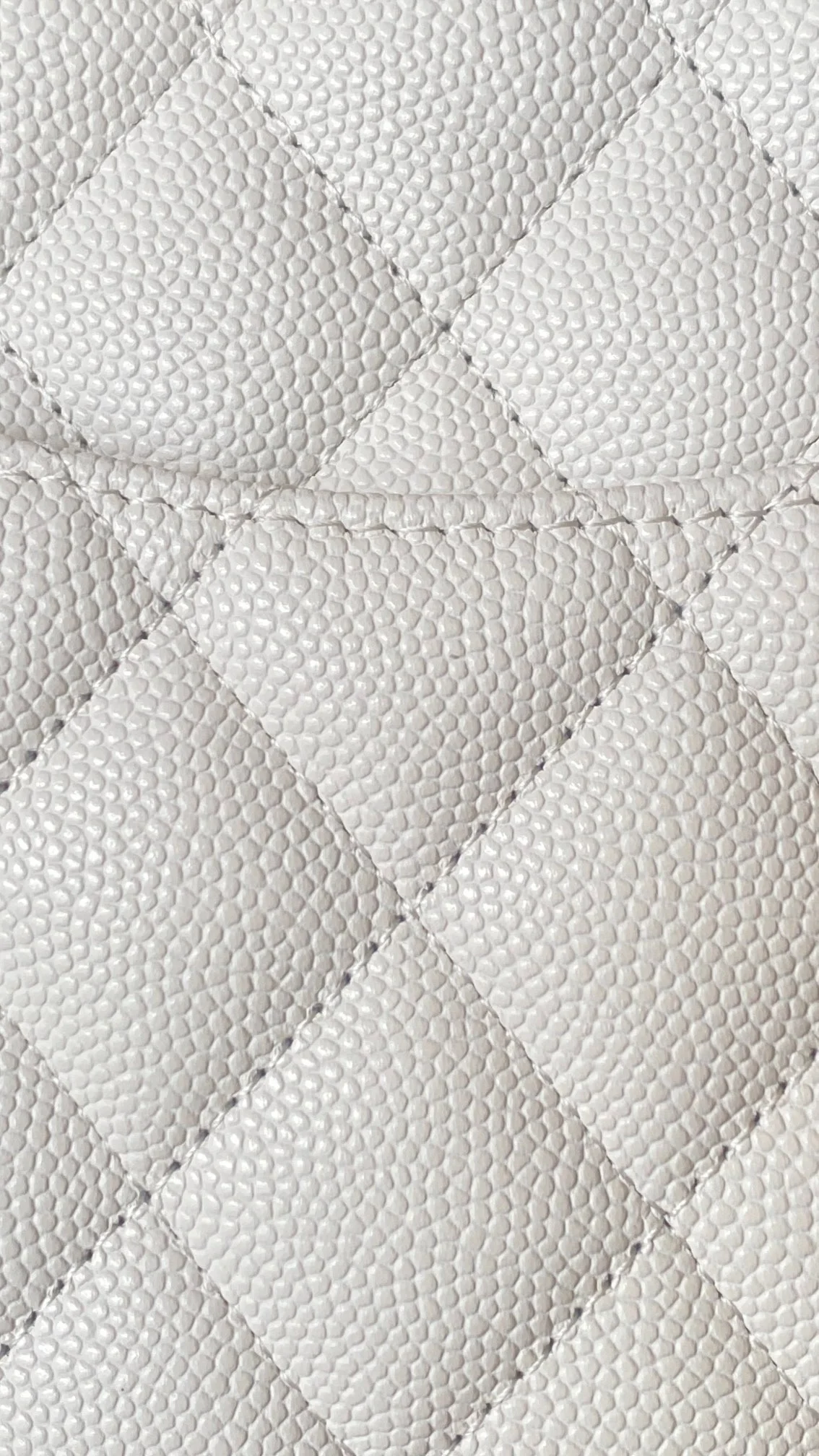 샤넬 클래식 스몰 캐비어 화이트 실버