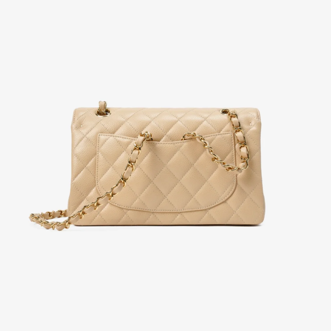 샤넬 클래식 스몰 플랩백 베이지 & 골드메탈