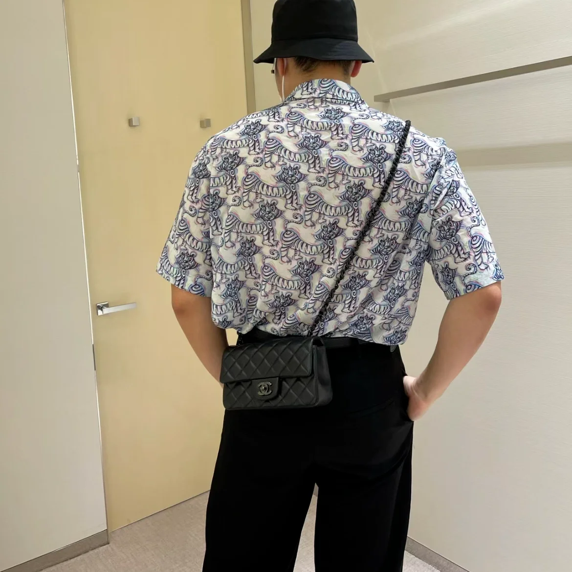 샤넬 클래식 미니 램스킨 블랙