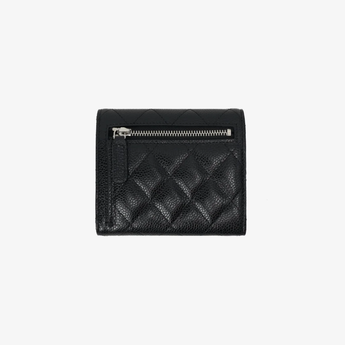 샤넬 클래식 스몰 플랩 지갑 실버