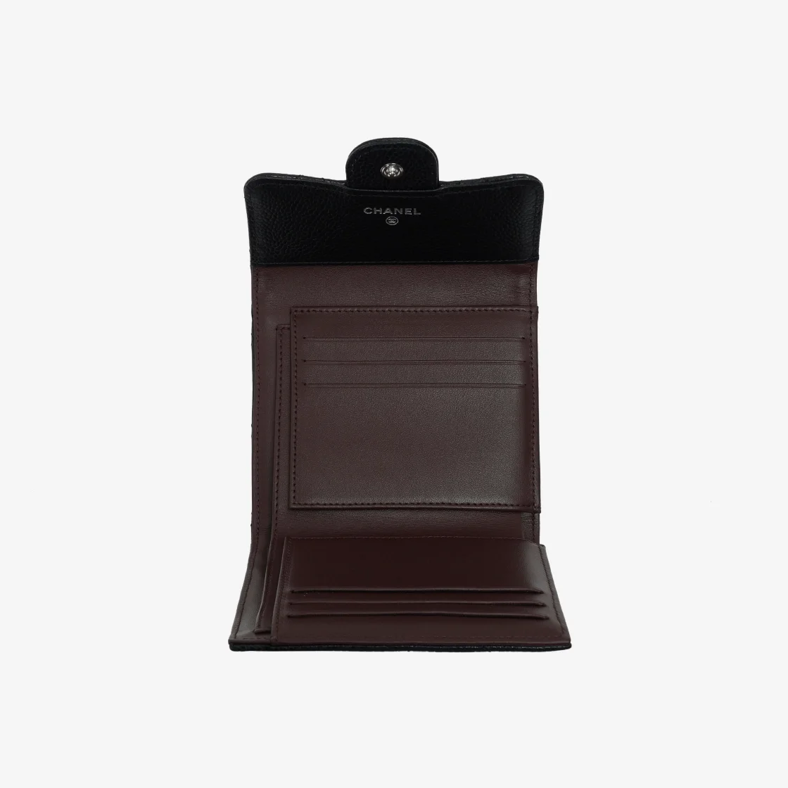 샤넬 클래식 스몰 플랩 지갑 실버