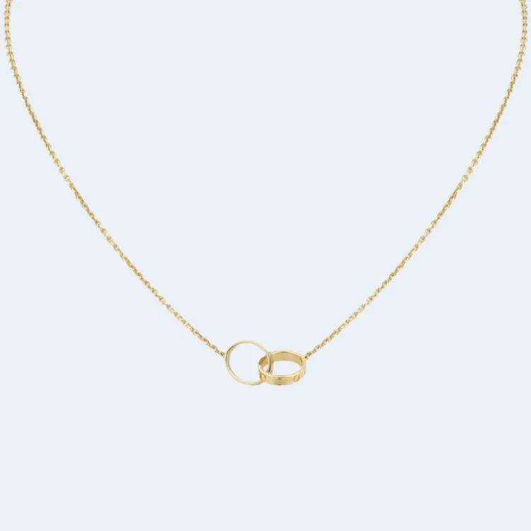 까르띠에 러브 옐로우 골드 다이아몬드 목걸이 B7212400