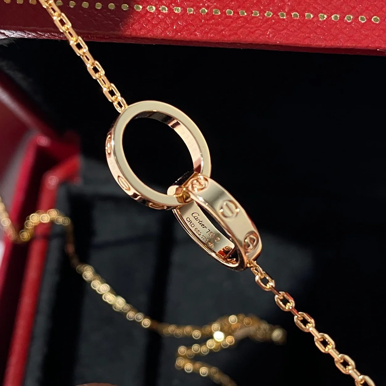 까르띠에 러브 옐로우 골드 다이아몬드 목걸이 B7212400