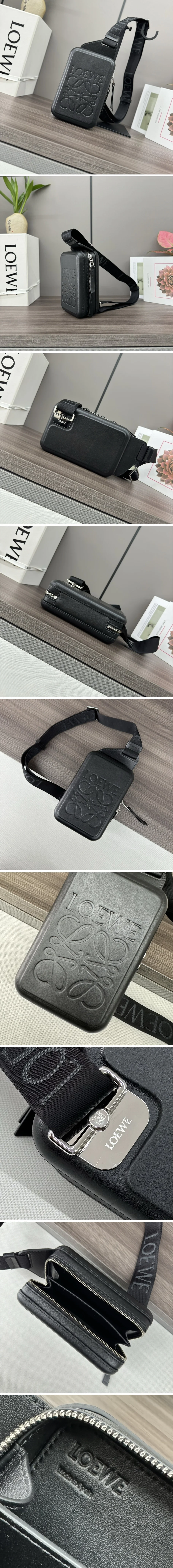 로에베 스무스 카프스킨 몰디드 힙색