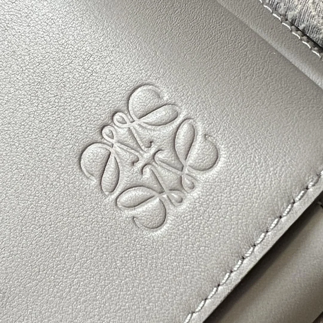 로에베 자카드 XS 밀리터리 메신저 백 그레이