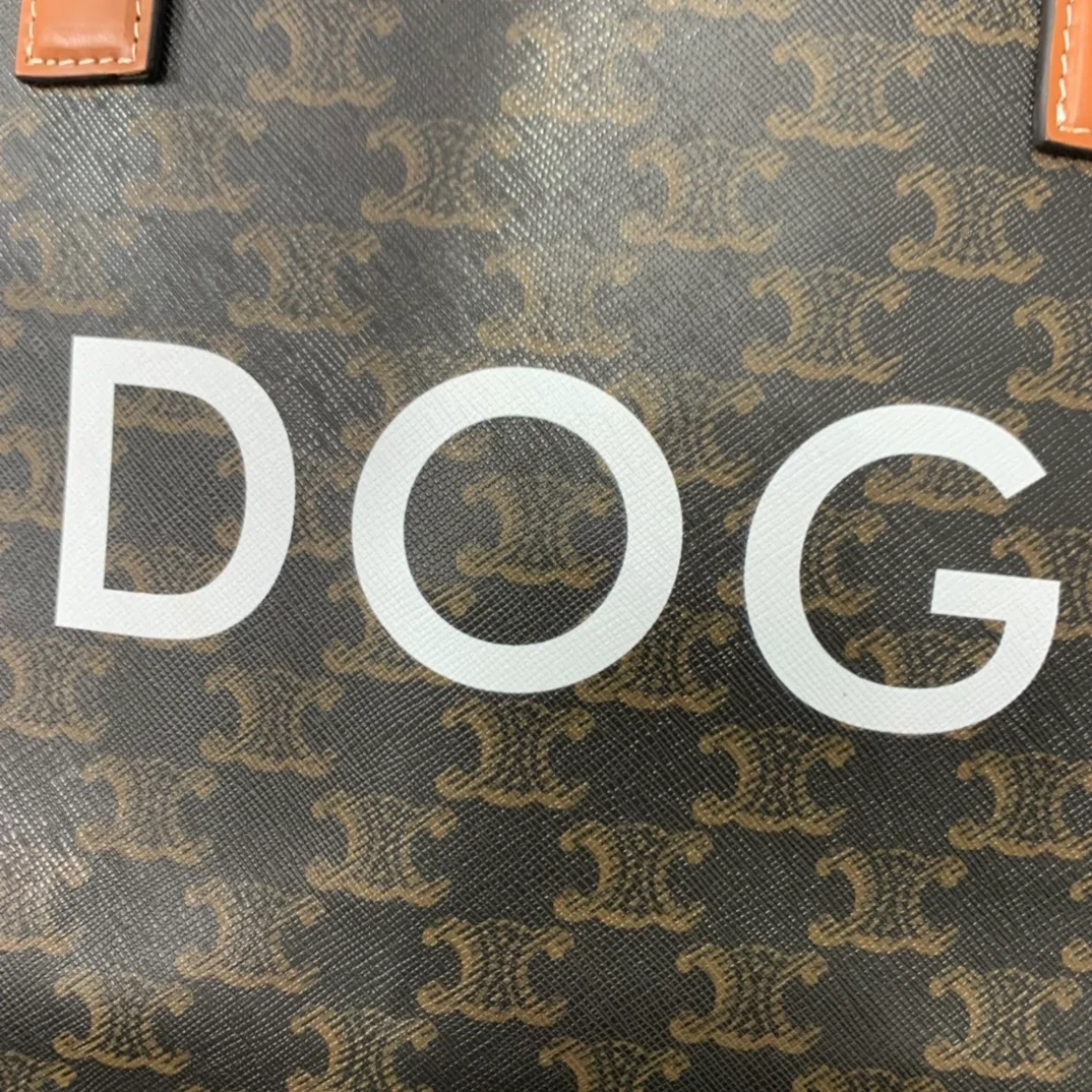 셀린느 DOG 로고 트리옹프 트래블백
