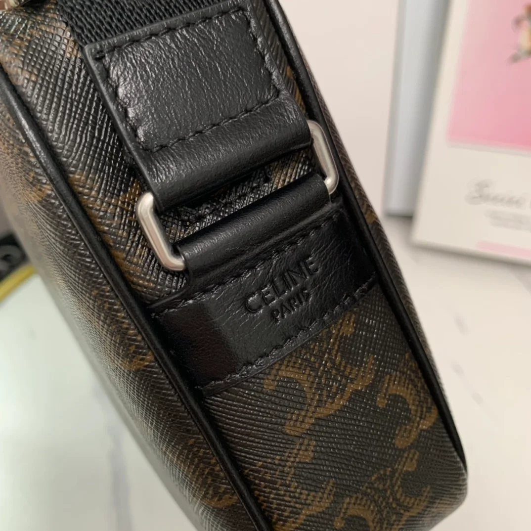 셀린느 미디엄 메신저백 블랙