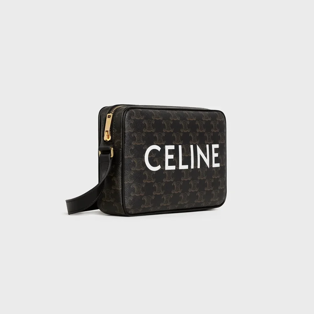 셀린느 미디엄 트리옹프 캔버스 메신저 백