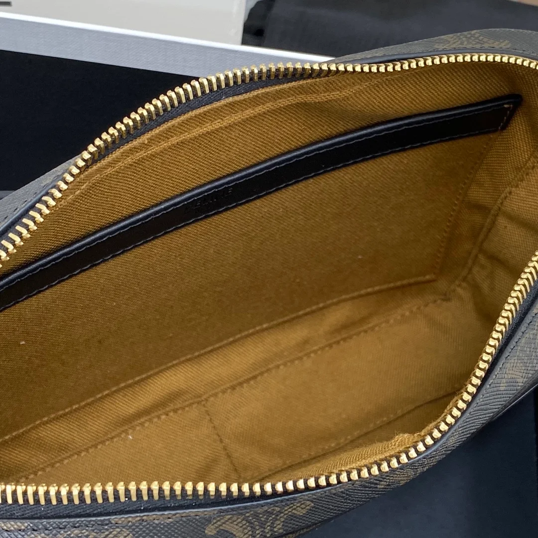 셀린느 미디엄 트리옹프 캔버스 메신저 백