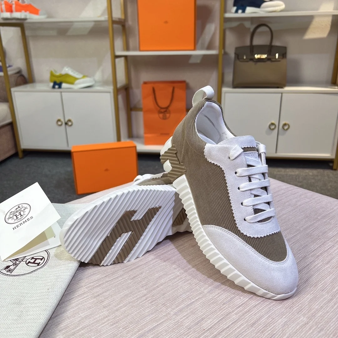 에르메스 바운싱 스니커즈 베이지 화이트