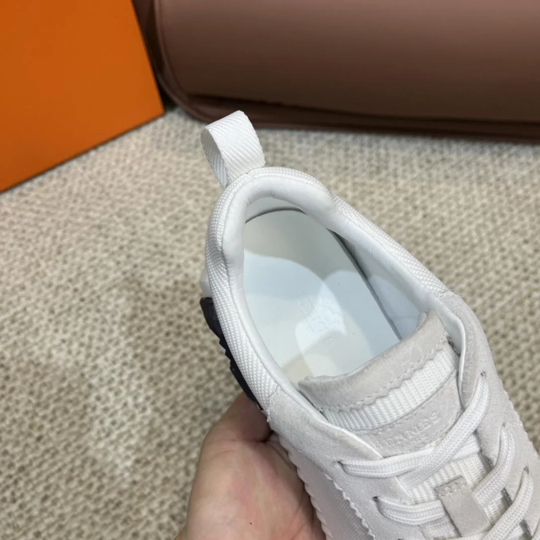 에르메스 바운싱 메쉬 화이트 스니커즈 옐로우 블랙