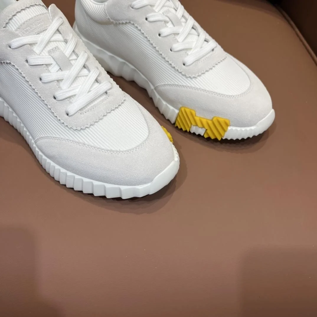 에르메스 바운싱 메쉬 화이트 스니커즈 옐로우 블랙