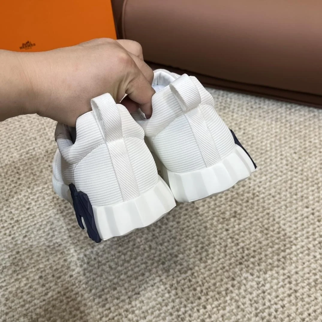 에르메스 바운싱 메쉬 화이트 스니커즈 옐로우 블랙