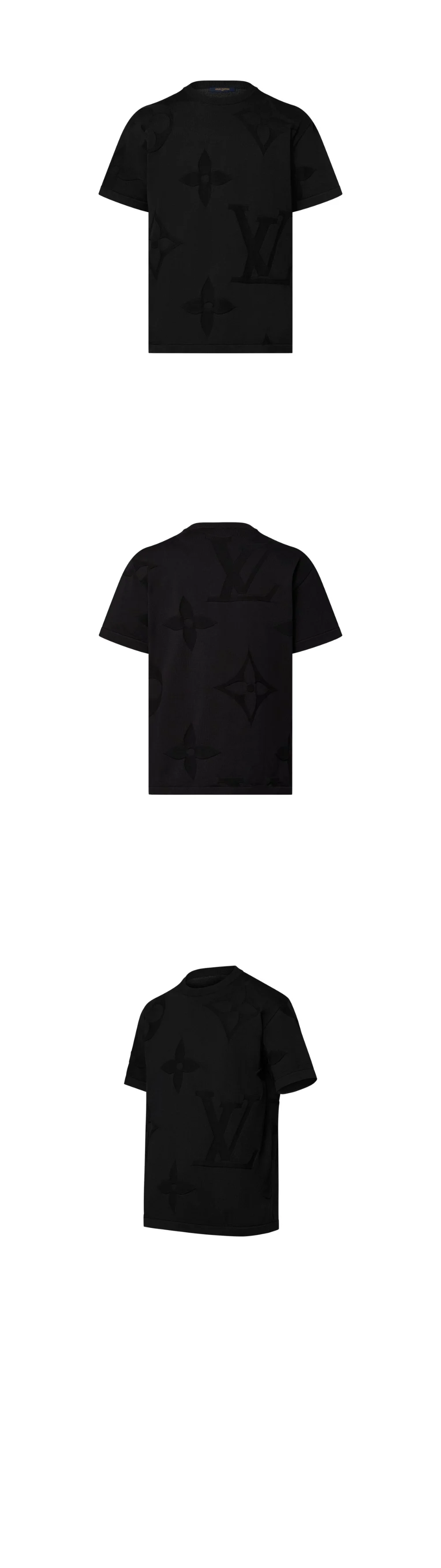 루이비통 모노그램 쇼트 슬리브드 코튼 크루넥 1AFYEZ