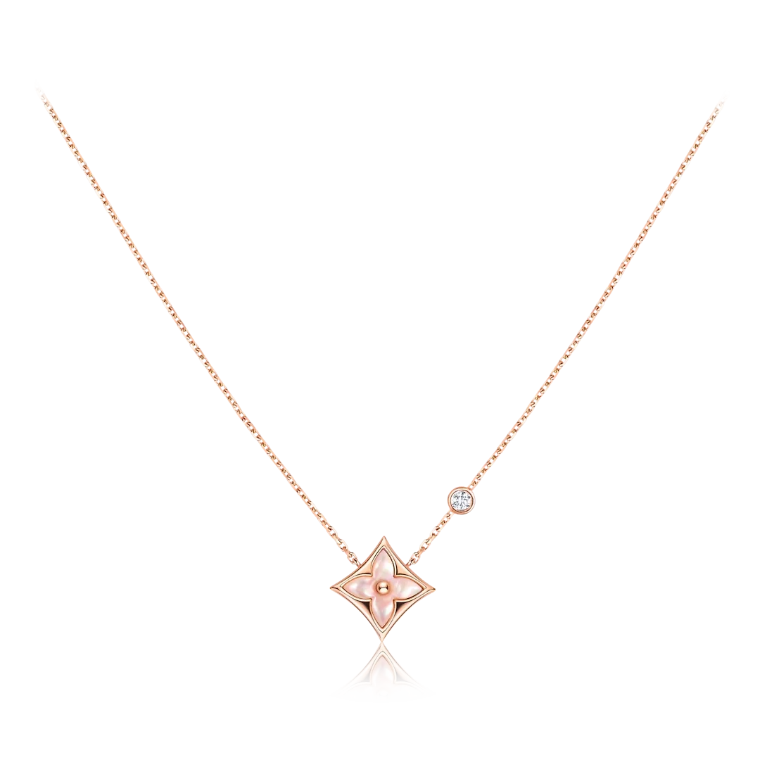 루이비통 컬러 블라썸 BB 스타 펜던트 목걸이 Q93612