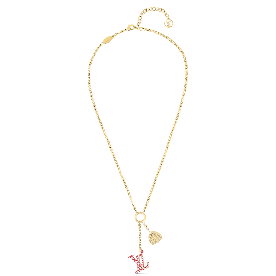 루이비통 x YK 아이코닉 인피니티 도트 목걸이 M01081