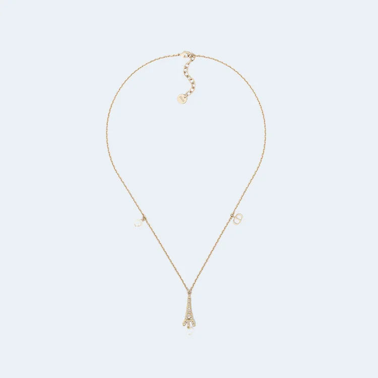 디올 플랜 드 파리 골드 피니시 목걸이