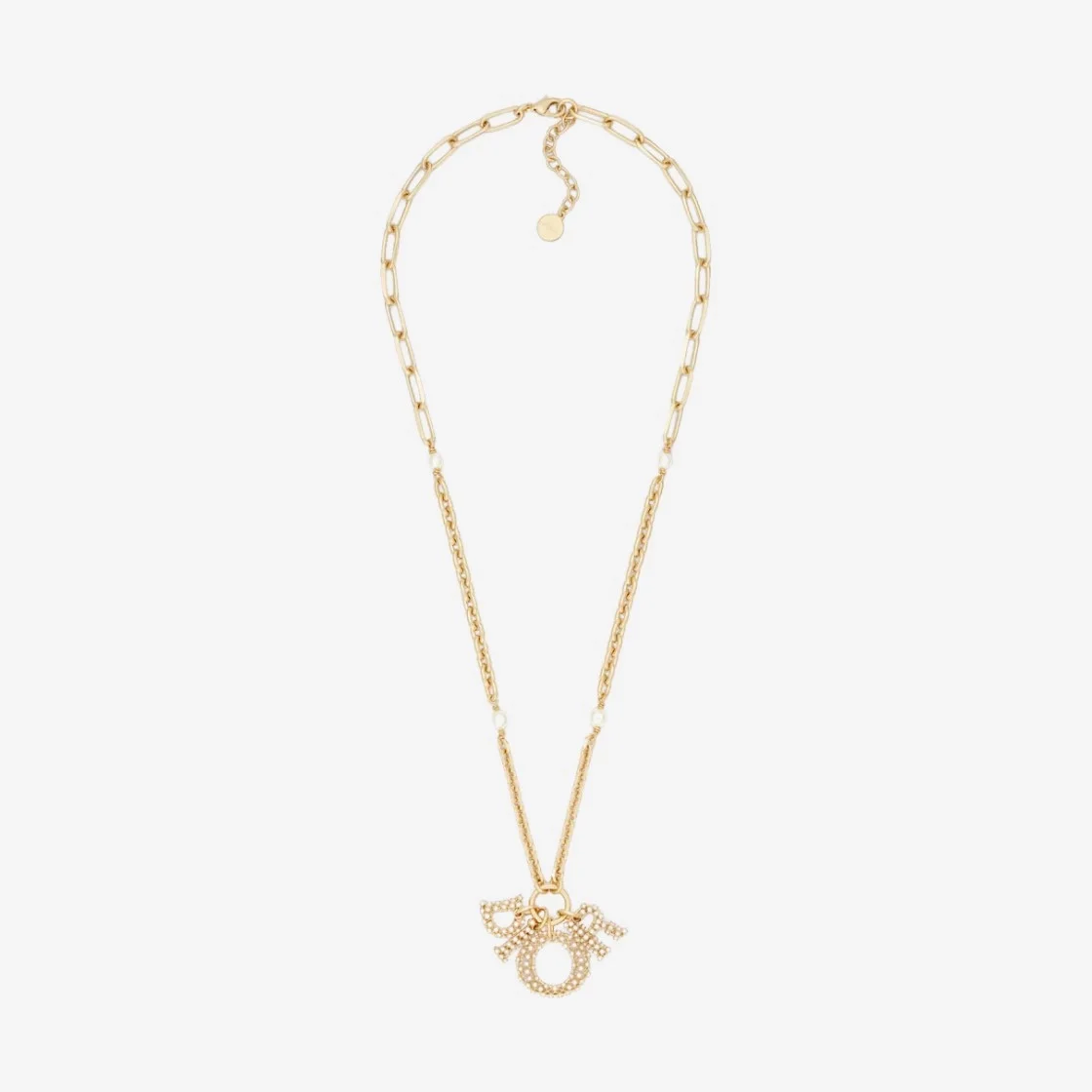 디올 레이디 골드 피니쉬 목걸이