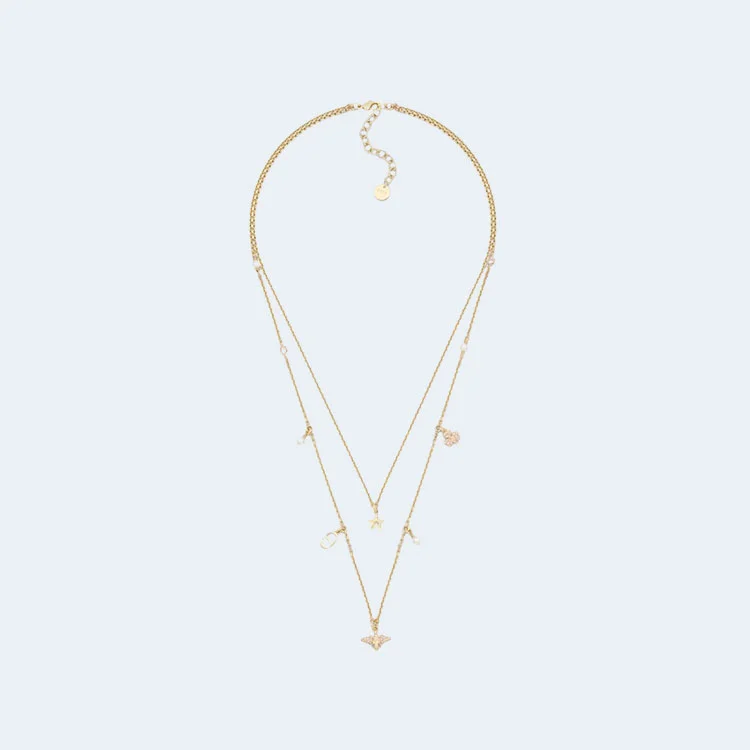 디올 럭키 골드 피니쉬 목걸이