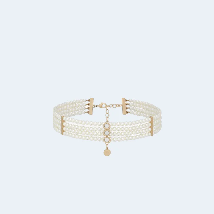 디올 라 파리지앵 초커 골드 피니쉬 목걸이